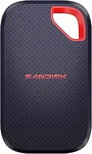 Sandisk 2TB Extreme Portable SSD, Up to 2000MB/s Transfer Speeds-New Model