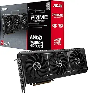 ASUS Prime Radeon RX 9070 16GB GDDR6 OC Edition Gaming Graphics Card