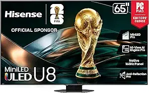 Hisense 65" U8 Mini-LED 4K Smart TV