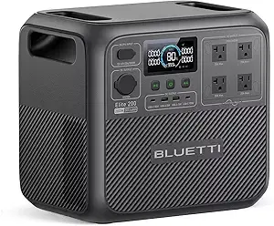 BLUETTI Elite 200 V2 Portable Power Station 2073.6Wh 2600W Solar Generator
