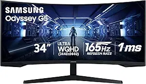 Samsung 34" Odyssey G5 Ultra-Wide Gaming Monitor 165Hz