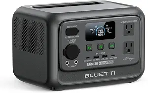 BLUETTI Elite 30 V2 Portable Power Station 288Wh 600W LFP Solar Generator
