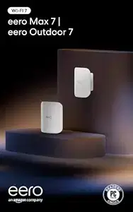 Amazon eero Max 7 (1-pack) with Amazon eero Outdoor 7 (1-pack) mesh wifi system