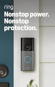 Ring Wired Doorbell 2K, Wide-Angle, 6x Zoom