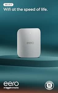 Amazon eero Pro 7 tri-band mesh Wi-Fi 7 router (newest model) - Supports internet plans up to 5 Gbps, Coverage up to 2,000 sq. ft., 1-pack