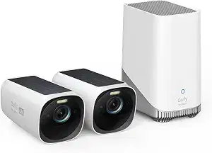 eufy Security eufyCam S330 (eufyCam 3), 2-Cam Kit, 4K Solar