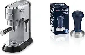 De'Longhi EC680M Espresso, Stainless Steel, Metallic & DLSC058 Coffee Tamper