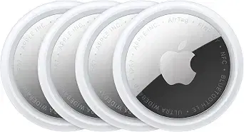 Apple AirTag (2nd Generation) - 4 Pack: Tracker for Keychain, Wallet, and More; Locator with Sound; Simple One-Tap Setup with iPhone or iPad; Key Finder with up to 1.5X Precision Finding Range*