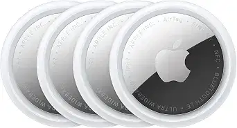 Apple AirTag (2nd Generation) - 4 Pack: Tracker for Keychain, Wallet, and More; Locator with Sound; Simple One-Tap Setup with iPhone or iPad; Key Finder with up to 1.5X Precision Finding Range*