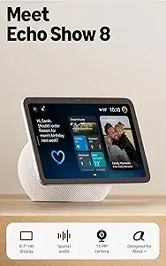 Amazon Echo Show 8 - HD Display with Spatial Audio