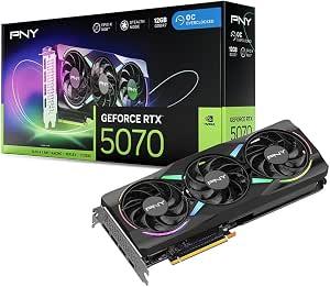 PNY NVIDIA GeForce RTX™ 5070 EPIC-X RGB® OC Triple-Fan Graphics Card