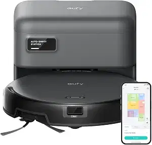 eufy C10 Robot Vacuum Self Emptying, 8 Weeks Hands Free, 2.85-Inch Slim