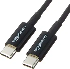 Amazon Basics USB-C Cable 2.0, 6ft, Black