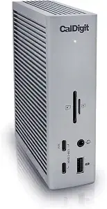 CalDigit TS4 18 Port Thunderbolt 4 Dock, 98W Charging, 3X TBT4 (40Gb/s), 3X USB-C + 5X USB-A (10Gb/s), 2.5GbE LAN, 8K@30Hz or 2X 6K@60Hz Displays, Mac/Windows/Chrome, Space Gray, 0.8m Certified Cable