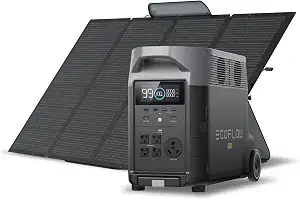 EF ECOFLOW Solar Generator 3.6KWh DELTA Pro with 400W Portable Solar Panel