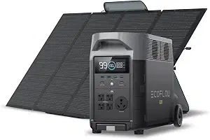 EF ECOFLOW Solar Generator 3.6KWh DELTA Pro with 400W Portable Solar Panel