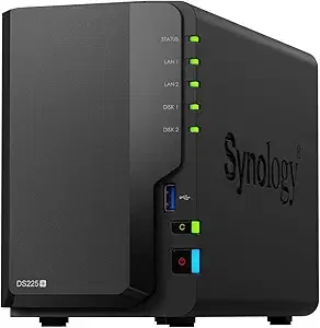 Synology DS225+ 2-Bay NAS Media Server