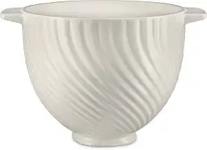 KitchenAid 5Q Meringue Ceramic Bowl, for 5Q Tilt-Head Mixers, KSM2CB5MR