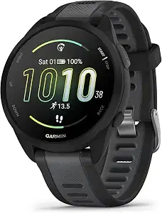 Garmin Forerunner® 165, Running Smartwatch, 43mm, Black