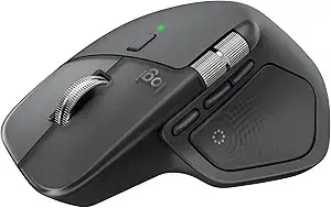 Logitech MX Master 4 Ergonomic Wireless Mouse with Haptics - Graphite