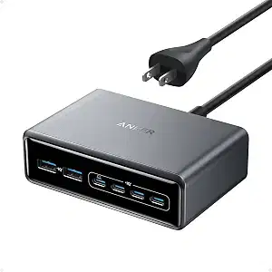 Anker Prime Charging Station, 200W 6-Port GaN Desktop Charger