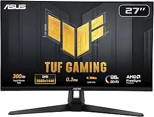ASUS TUF Gaming VG27AQM5A 27 Inch 1440p 300Hz G-SYNC Gaming Monitor