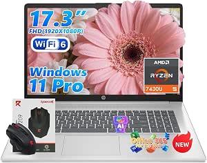 HP 17" Ryzen 5 7430U Laptop - 20GB RAM 512GB SSD