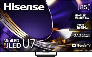 Hisense 85" U7 4K Mini-LED Smart TV