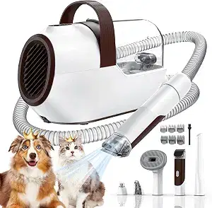 Dog Grooming Vacuum Kit with Clipper & Nail Grinder