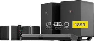 Nakamichi Shockwafe 9.2.4 Dolby Atmos/DTSX Surround Soundbar, Dual 10" Subs