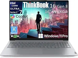 Lenovo ThinkBook 16 Gen 8 AI PC, Intel Ultra 7, 32GB, 2TB