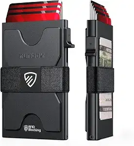 RUNBOX Slim RFID Card Holder with Pop-Up