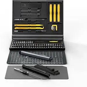 Fanttik Precision Electric Screwdriver Kit E1 NEX Workstation | 64 Magnetic Bits, 12 Types Fix Tools, 0.05/0.2 N.m, Magnetic Storage, Repair Tool for Phone Laptop Watch Electronics