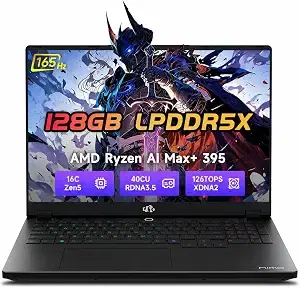 NIMO 16" Linux AI Laptop, AMD Ryzen Max+ 395 128GB LPDDR5x 2TB SSD