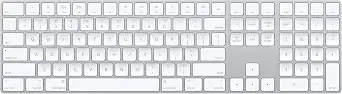 Apple Magic Keyboard with Numeric Keypad - White