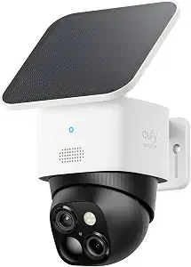 eufy Security SoloCam S340, 3K Dual-Lens Solar Security Camera