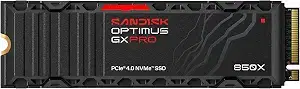 Sandisk Optimus GX PRO 850X 4TB NVMe SSD with Heatsink, PCIe 4.0, M.2 2280