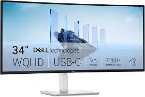 Dell 34" USB-C Curved Monitor 120Hz 21:9