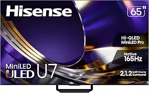 Hisense 65" U7 4K Mini-LED Smart TV 165Hz