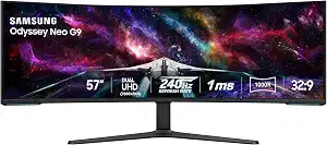 Samsung 57" Odyssey Neo G9 Dual 4K 240Hz Gaming Monitor