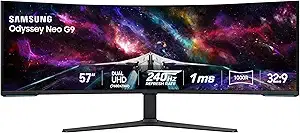 Samsung 57" Odyssey Neo G9 Dual 4K 240Hz Gaming Monitor