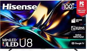 Hisense 100" U8 Mini-LED 4K Smart TV