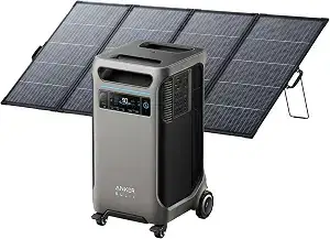 Anker SOLIX F3800 Portable Power Station and 400W Bifacial Panel, 3,840Wh