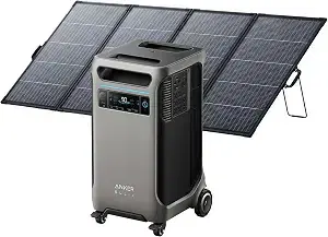 Anker SOLIX F3800 Portable Power Station and 400W Bifacial Panel, 3,840Wh