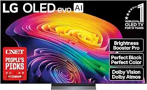 LG 77-Inch OLED evo C6 4K Smart TV, Dolby Vision & Atmos