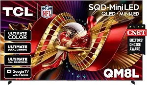 TCL 98" QM8L Mini-LED QLED 144Hz Smart TV