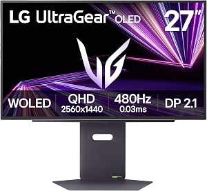 LG 27" Ultragear OLED 1440p 480Hz Gaming Monitor