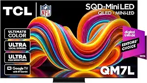 TCL 75QM7L QM7L Series 144Hz Mini-LED QLED Smart TV