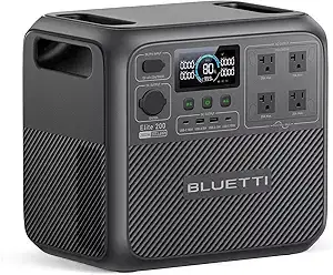 BLUETTI Elite 200 V2 Portable Power Station 2073.6Wh 2600W Solar Generator