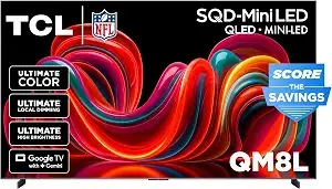 TCL 98" QM8L Mini-LED QLED 144Hz Smart TV